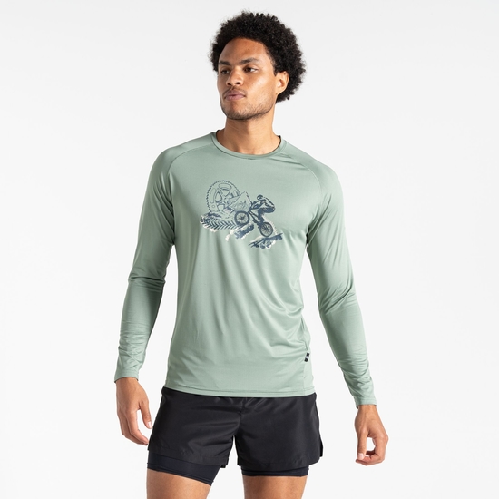 Men's Tech Long Sleeved T-Shirt Lilypad Green