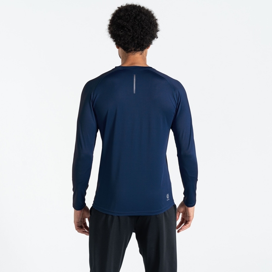 T-shirt à manches longues homme Tech Bleu