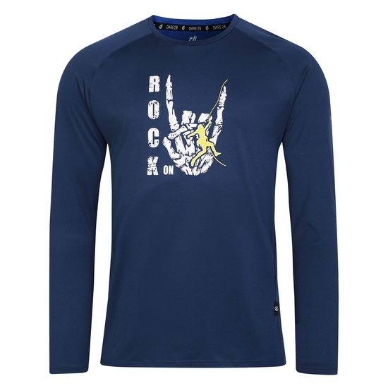 T-shirt à manches longues homme Tech Bleu
