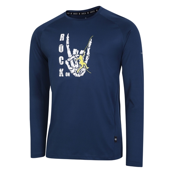 T-shirt à manches longues homme Tech Bleu