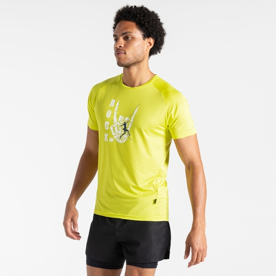 Herren Tech T-Shirt Gelb