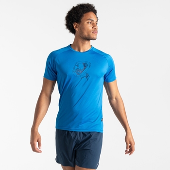 Dare 2B T-shirt Tecnica Uomo, Tessuto Riciclato Q-Wic, Traspirante, Con Dettagli Riflettenti