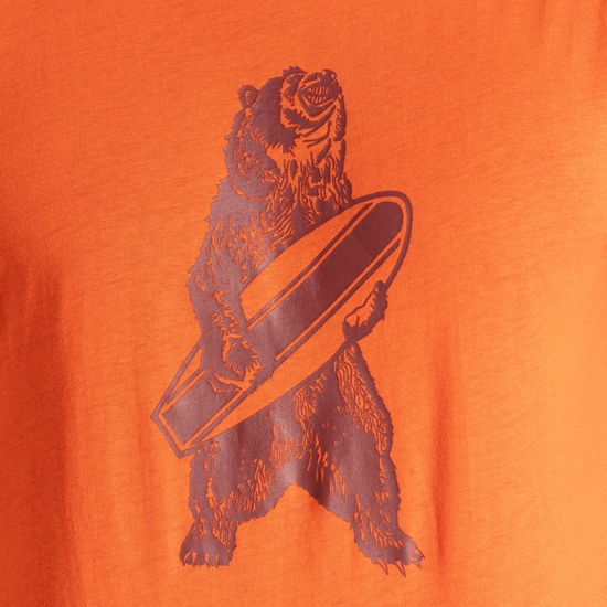 Herren Movement II T-Shirt Orange