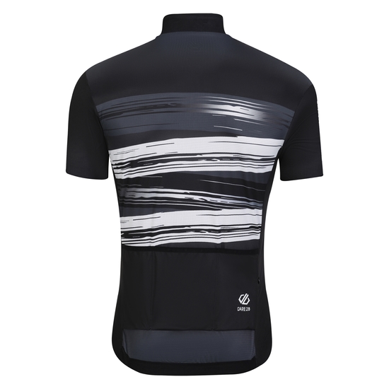 Men's AEP Pedal Short Sleeve Jersey Black Tread Print