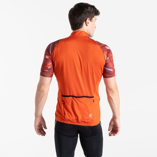 Men's Riding Jersey Cinnamon Shift Print