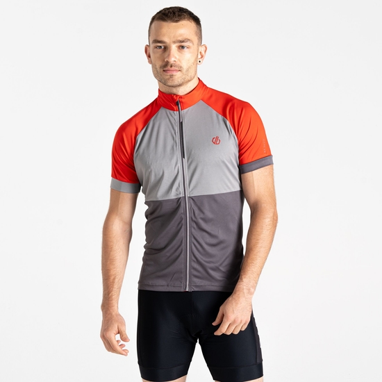 Men's Protraction III Jersey Seville Red & Stormy Weather 