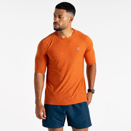 Men's Power Up T-Shirt Spicy Route Marl 