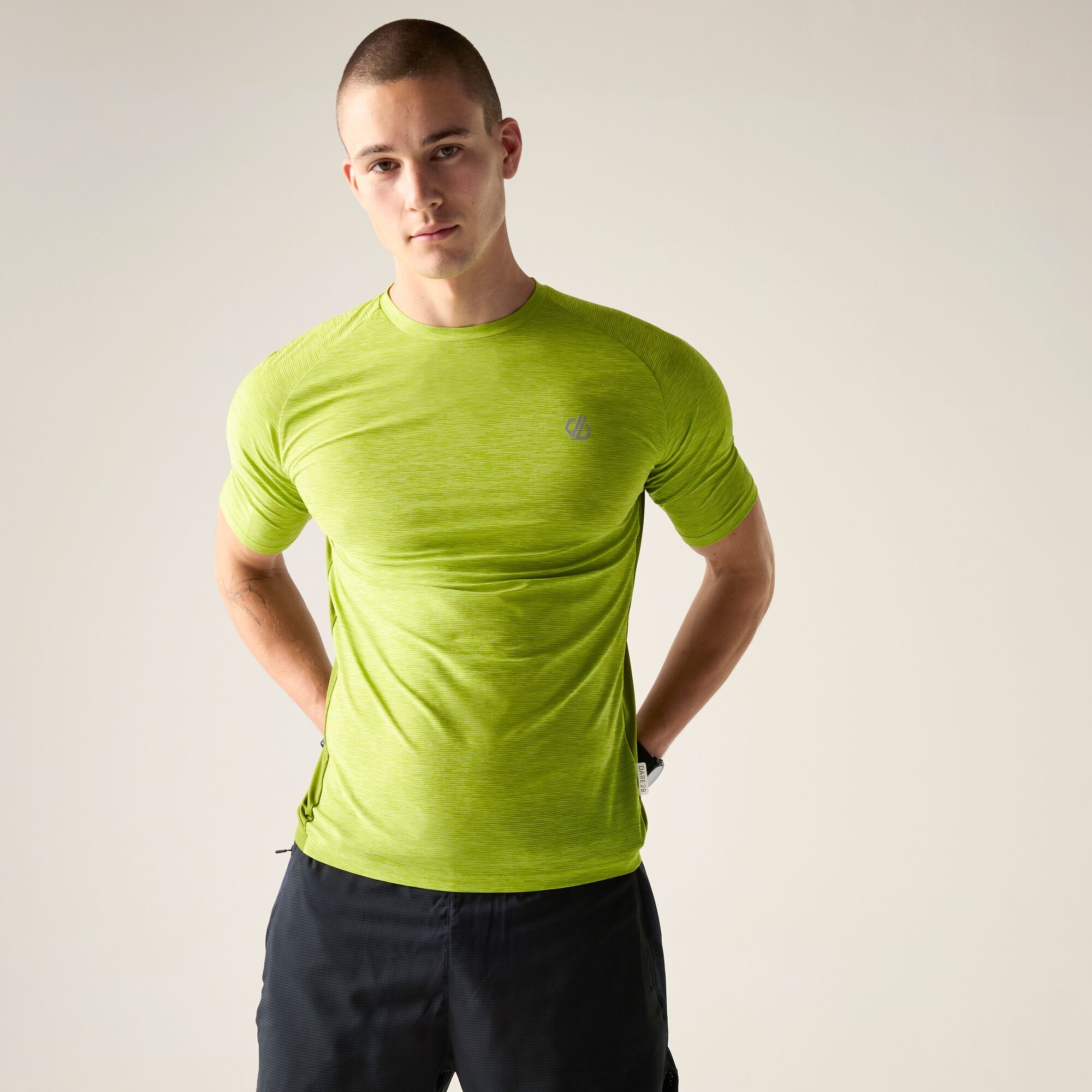Dare 2B Men's Power Up T-Shirt - Green Small - Image 2