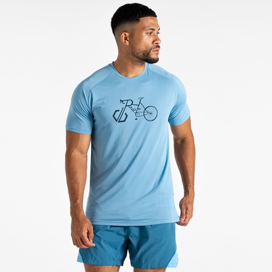 T-shirt Tech II pour homme Bleu