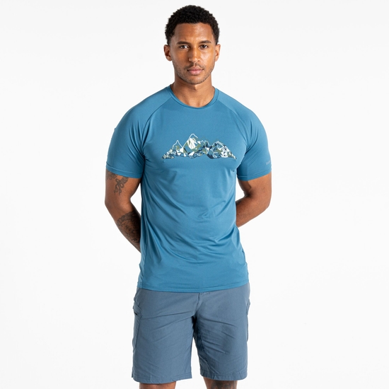 Herren Tech II T-Shirt Blau