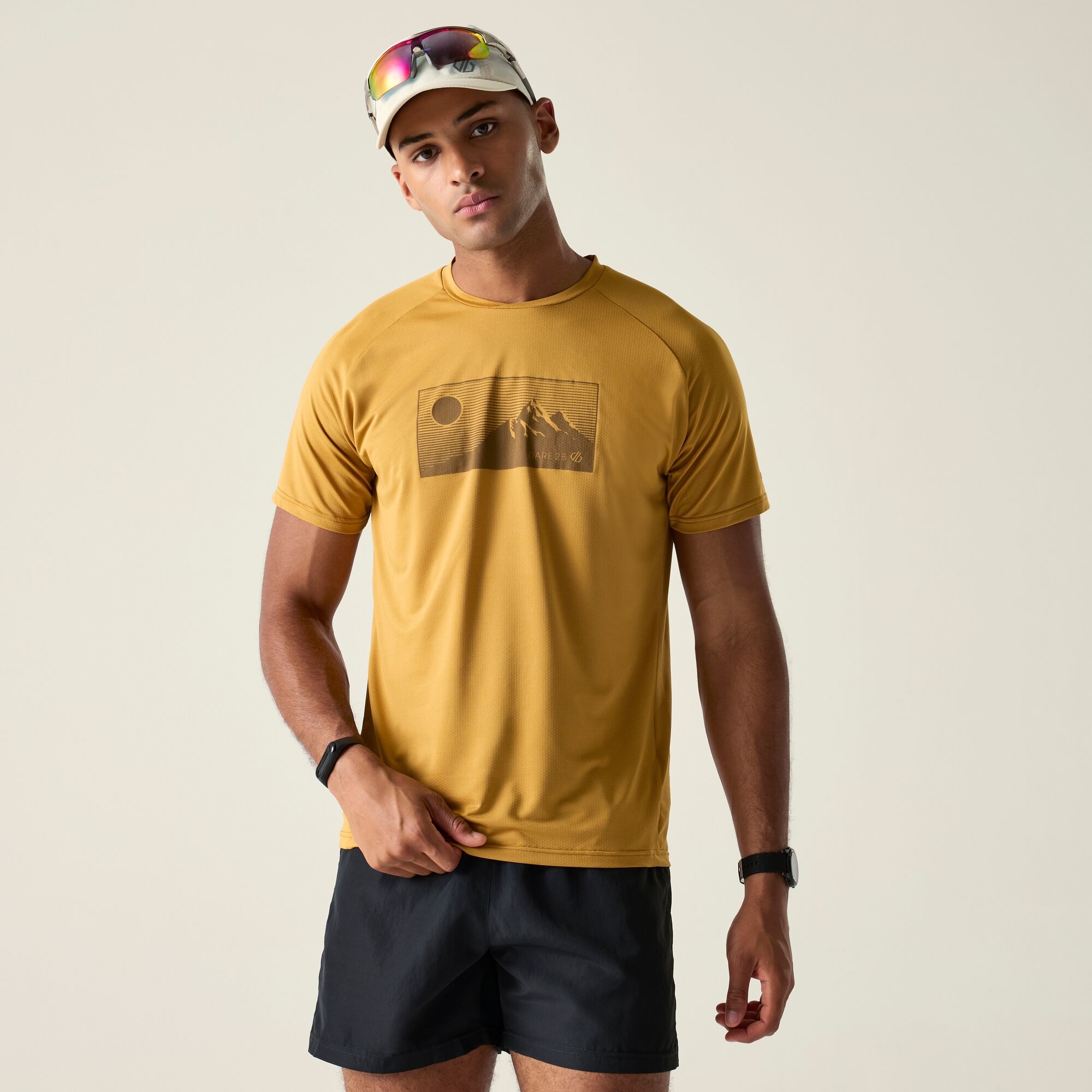 Dare 2B Men's Yellow Tech Ii T-Shirt Size: M