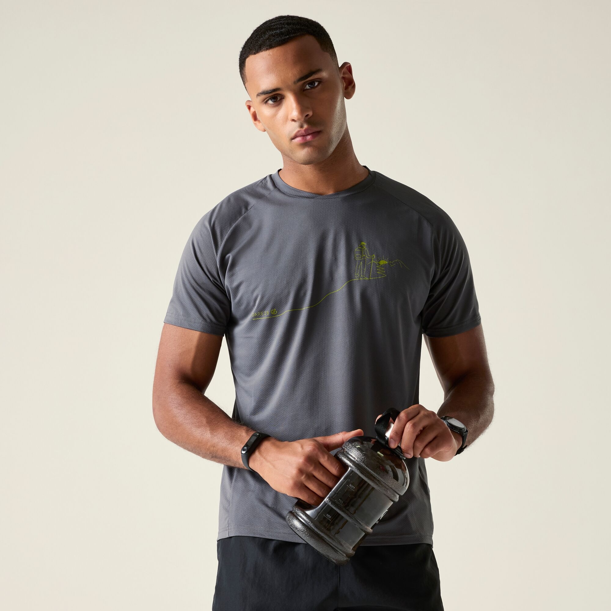 Dare 2B Men's Grey Tech Ii T-Shirt Size: Xl