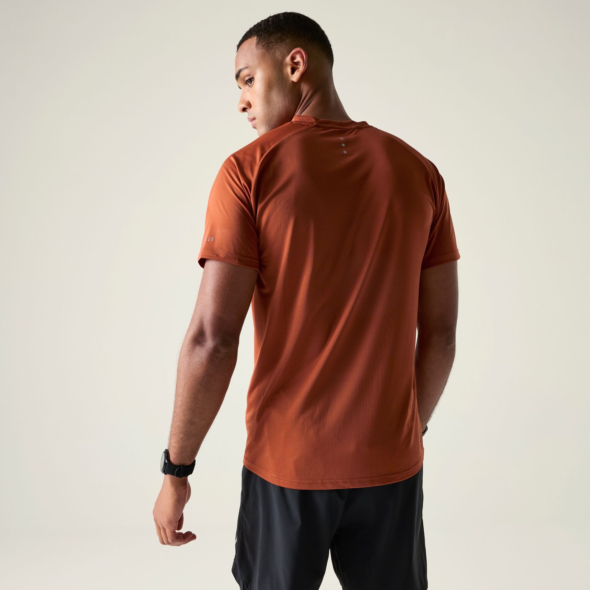 Dare 2B Men's Orange T-Shirt Tech Ii - Image 2