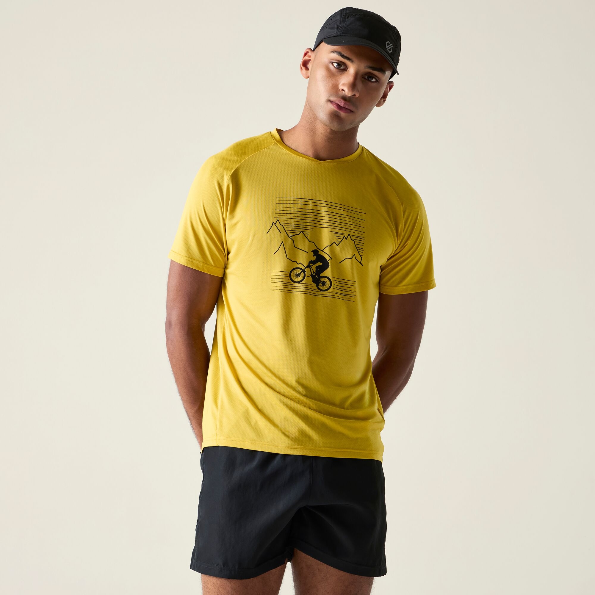 Dare 2B Men's Yellow Tech Ii T-Shirt Size: Xs