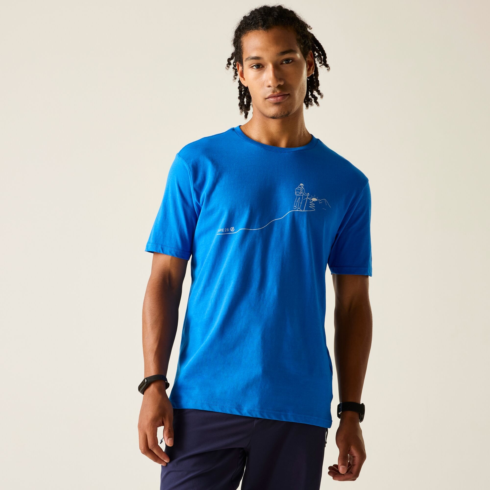Dare 2B Men's Movement Iii T-Shirt - Blue Extra Small - Image 2