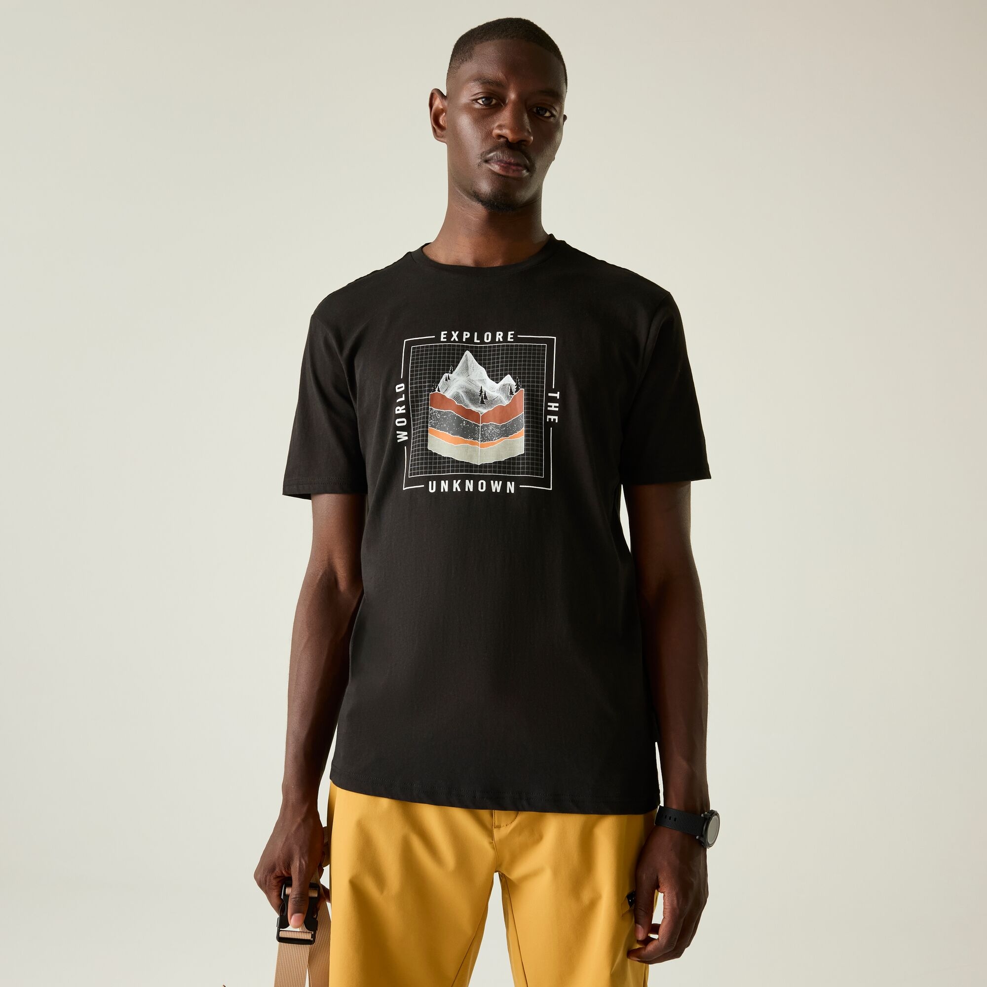 Dare 2B Men's Black Movet Iii T-Shirt, Cotton, Cotton Size: Xxl