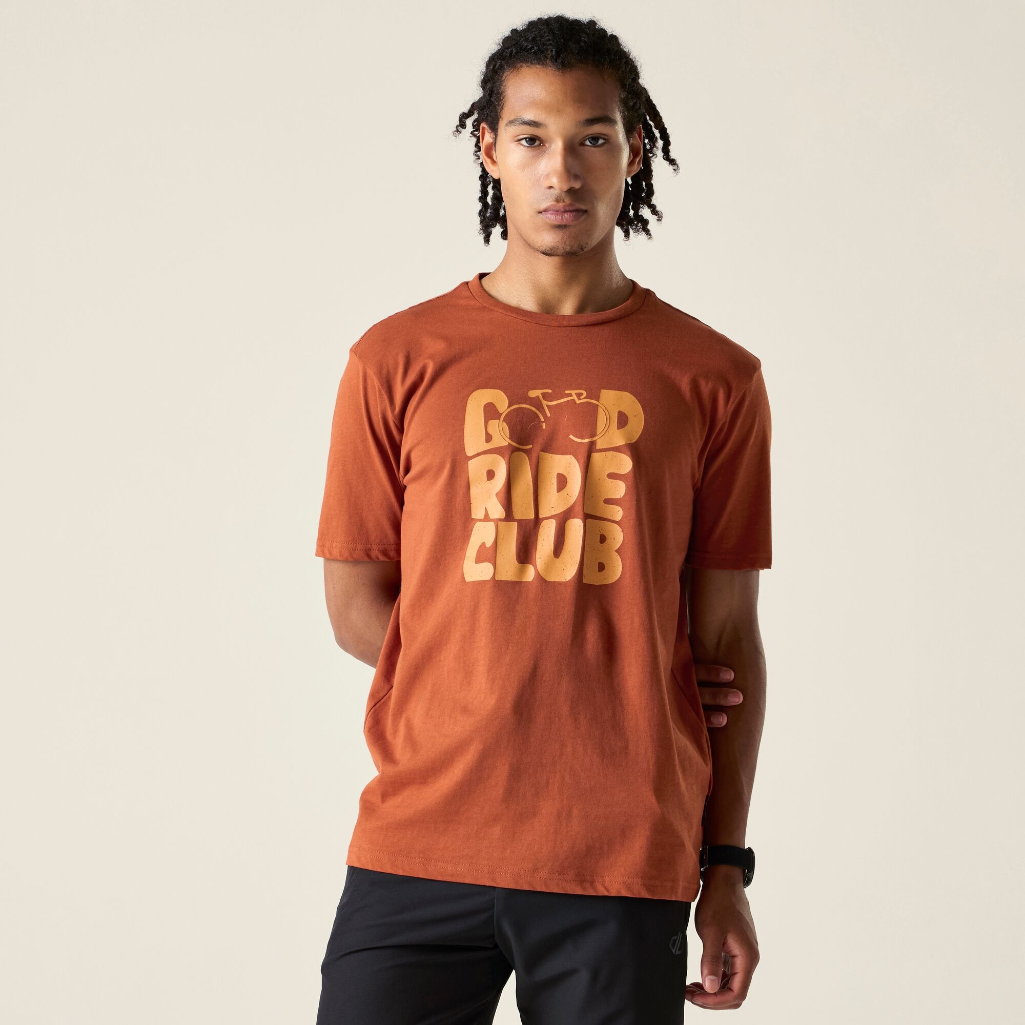 Dare 2B Men's Orange Movet Iii T-Shirt, Cotton, Cotton Size: Xs