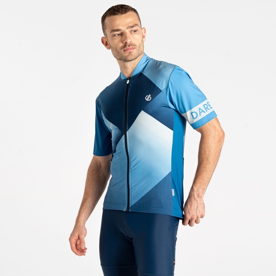 Men's AEP Pedal II Short Sleeve Jersey Heritage Blue 