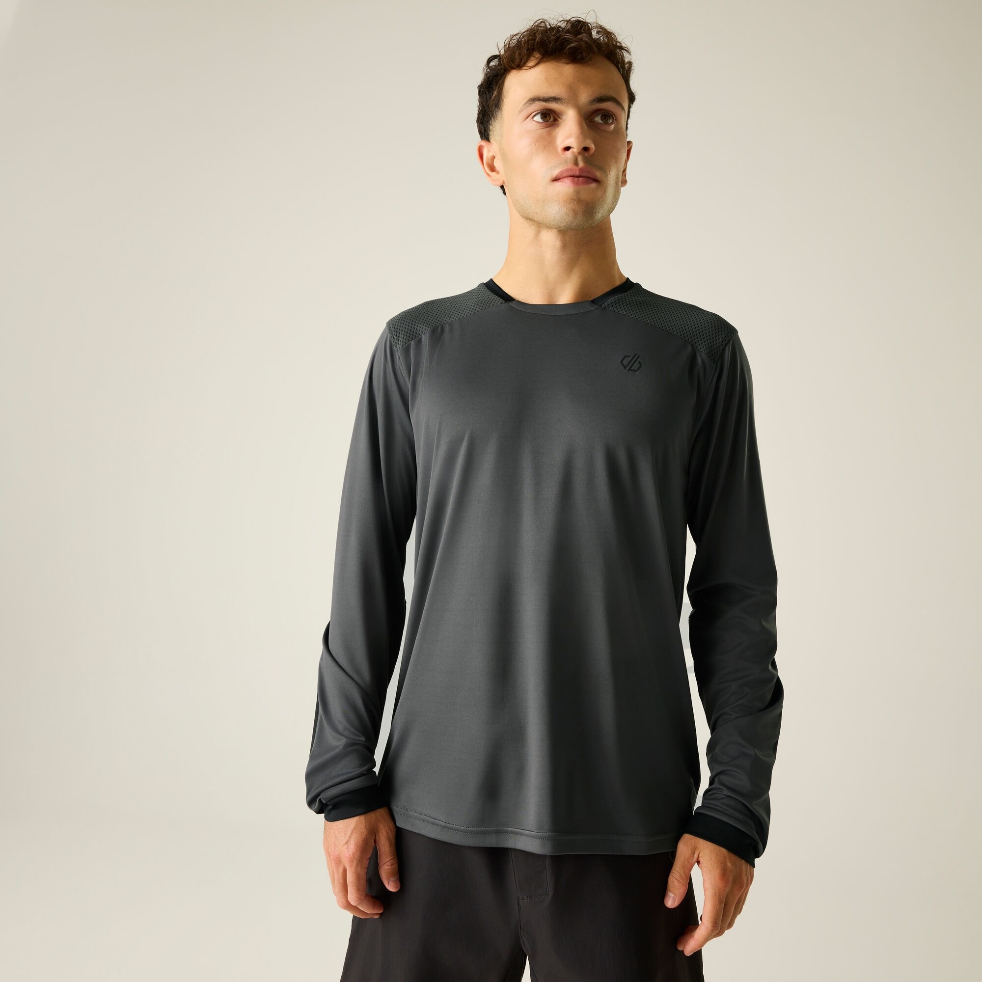 Dare 2B Men's Grey Trackstand Ace Long Sleeved T-Shirt Size: L