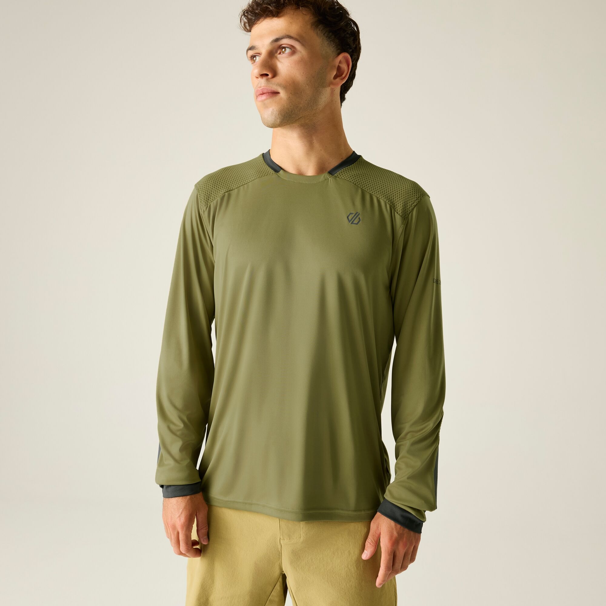 Dare 2B Men's Green Trackstand Ace Long Sleeved T-Shirt Size: Xs