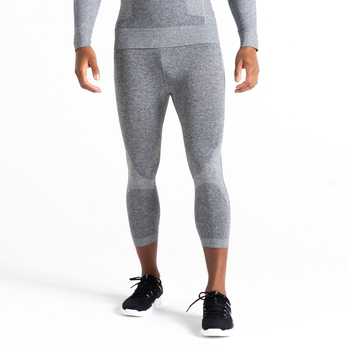 Men's In The Zone Base Layer 3/4 Leggings Charcoal Marl