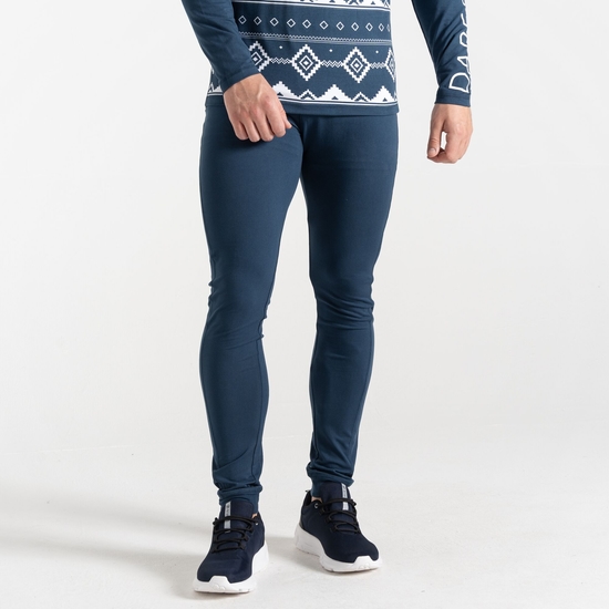 Ollie Homme Ensemble de sous-vêtements thermiques Bleu