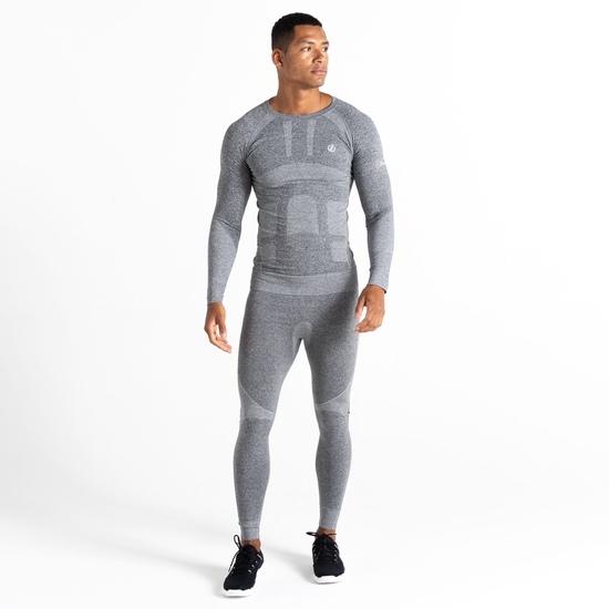 Men's In The Zone Base Layer II Set Charcoal Grey Marl
