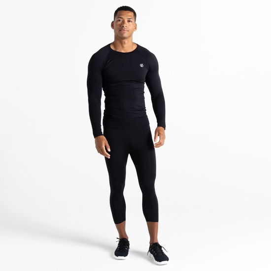 Herren In The Zone 3/4-Leggings Schwarz