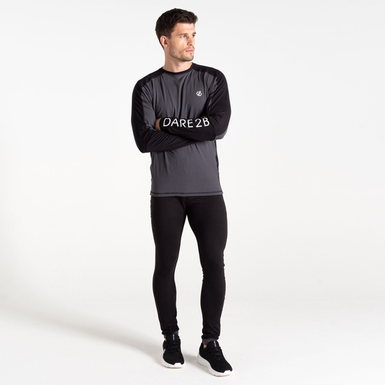 Men's Exchange Base Layer Legging Black Grey
