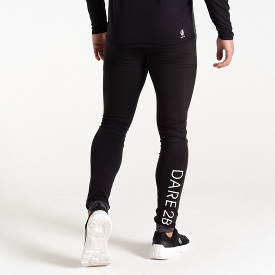 Herren Exchange Baselayer-Leggings Schwarz & Grau
