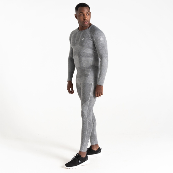 Men's In The Zone Base Layer II Set Charcoal Grey Marl