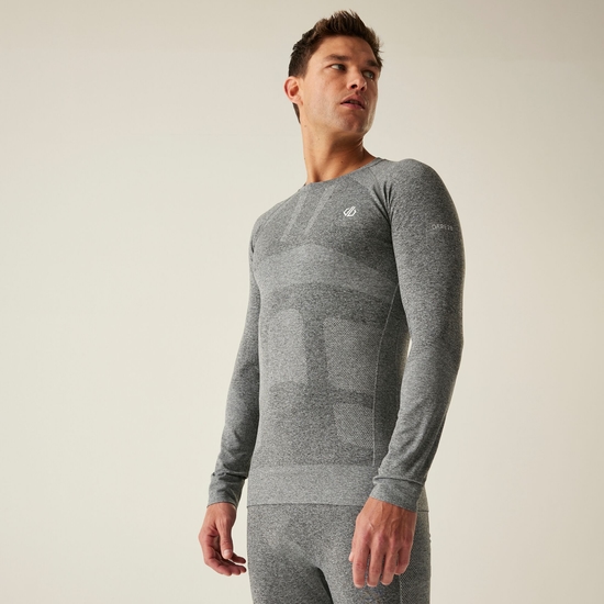 Men's In The Zone Base Layer II Set Charcoal Grey Marl