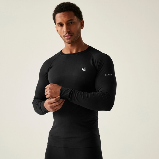 Men's In The Zone II Long Sleeved Base Layer Top Black
