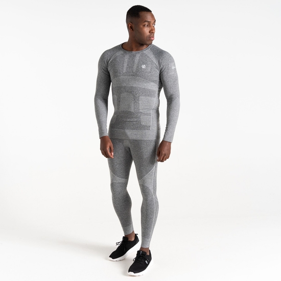 Men's In The Zone III Legging Charcoal Grey Marl