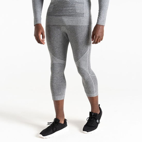 Men's In The Zone III 3/4 Legging Charcoal Grey Marl