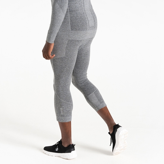 Men's In The Zone III 3/4 Legging Charcoal Grey Marl