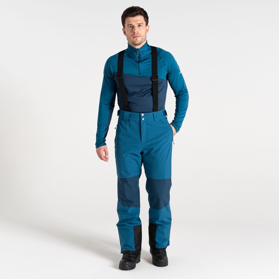 Men's Achieve II Recycled Ski Pants Kingfisher Blue Navy