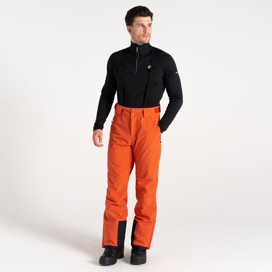 Men's Achieve II Recycled Ski Pants Orange Rust