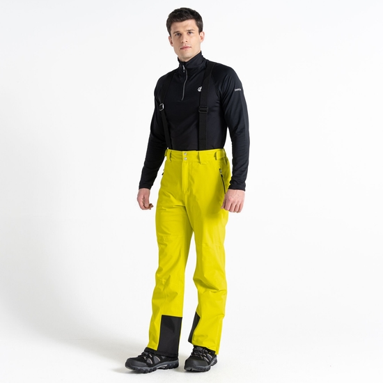 Men's Achieve II Recycled Ski Pants Neon Spring Yellow