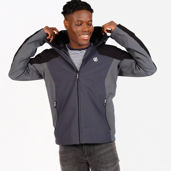 Men's Recode II Waterproof Jacket  Black Ebony Grey