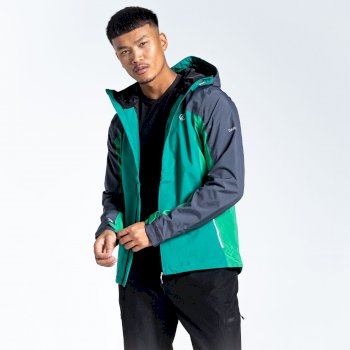Men's Recode II Waterproof Jacket  Ultramarine Green Ebony Grey