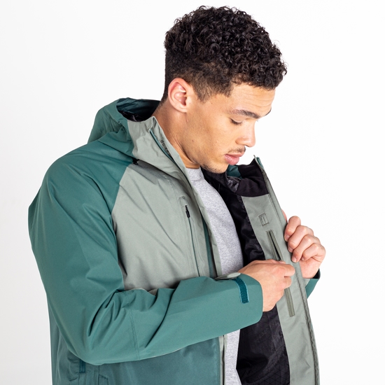 Men's Soaring II Recycled Waterproof Jacket Fern Green Agave Green