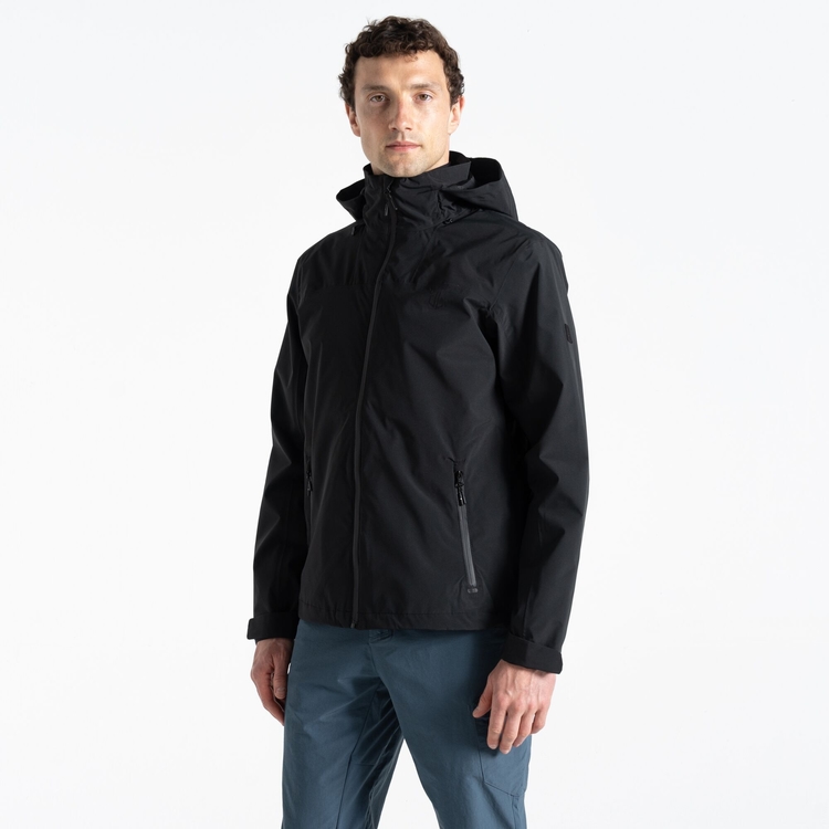 Men s Switch Out Recycled Waterproof Jacket Black Dare2B UK