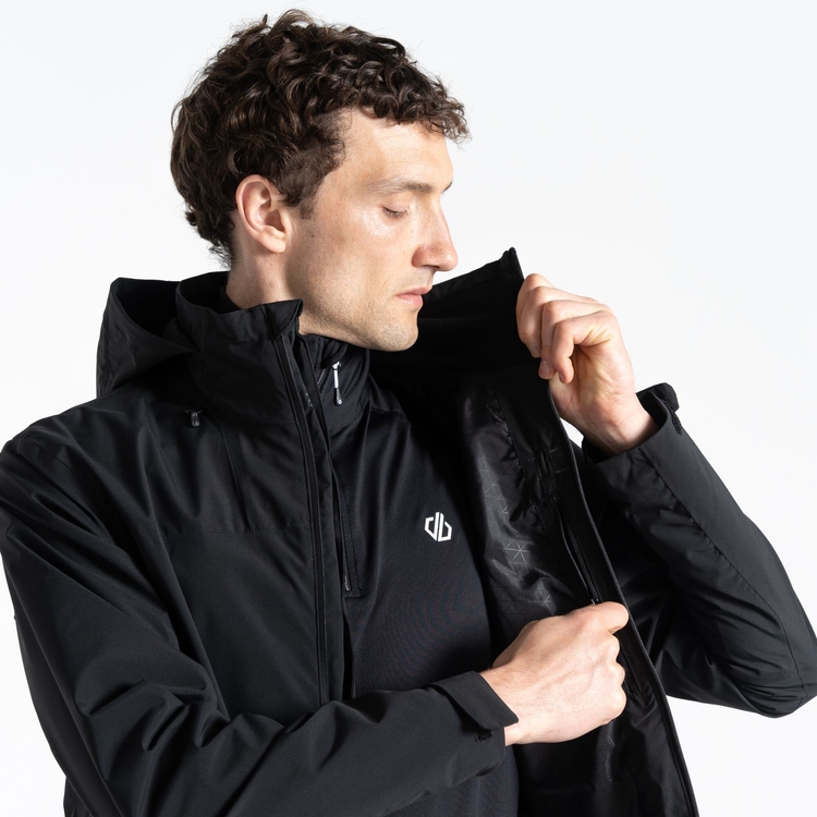 Mens black waterproof jacket discount