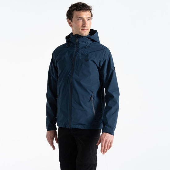 Switch Out recycelte wasserdichte Jacke für Herren Marine Blau