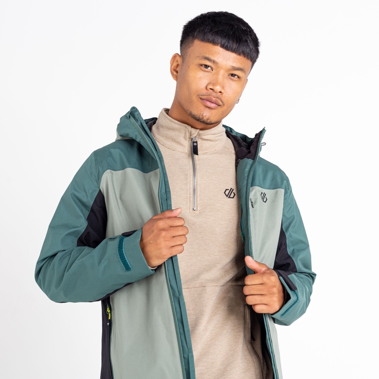 Men s Diluent Era Waterproof Jacket Agave Green Fern Green