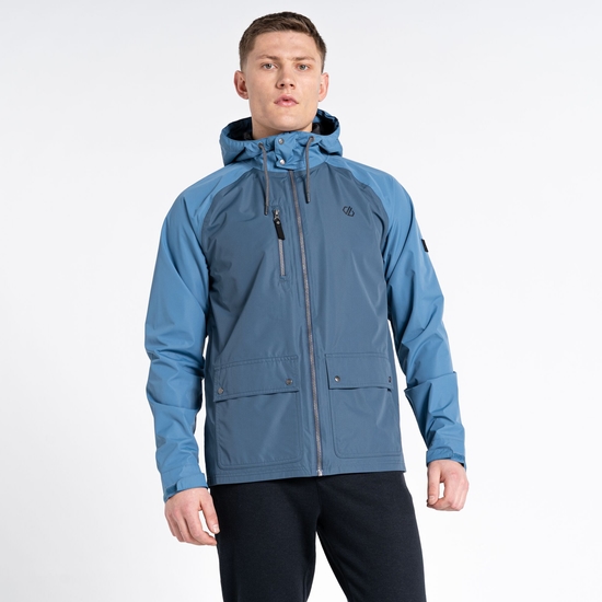 Men's Atomize Waterproof Jacket Stellar Blue Orion Grey