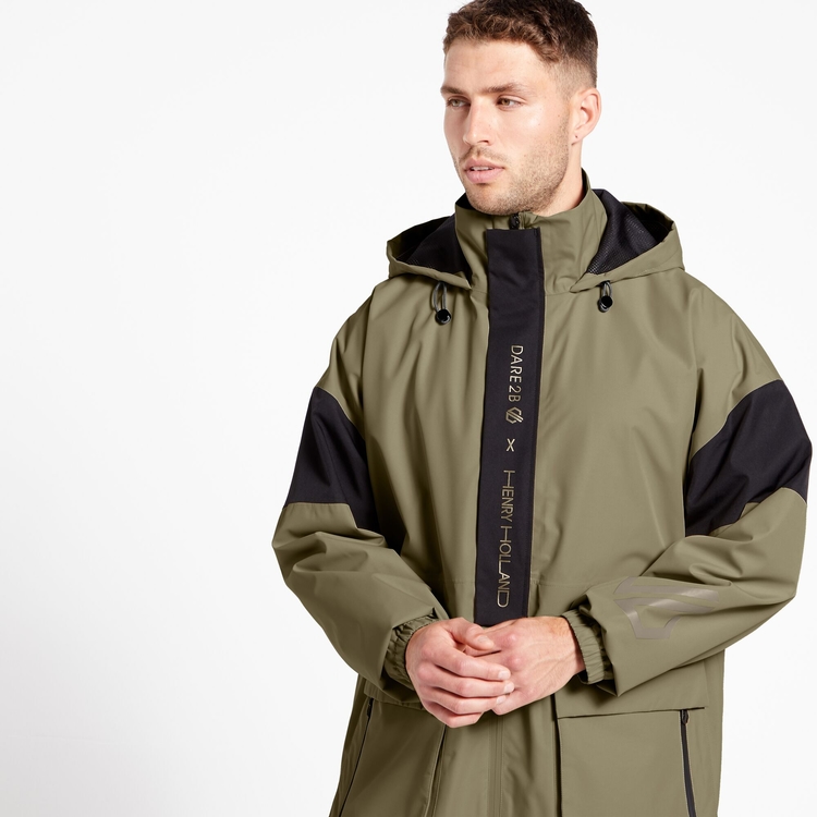 Henry Holland Illude Waterproof Jacket Slate Green