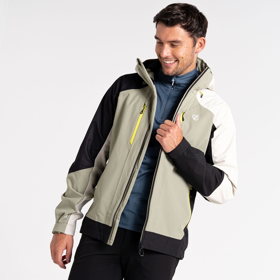 Men's Arising Waterproof Jacket Oil Green Black