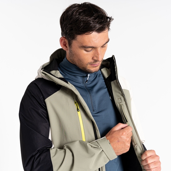 Men's Arising Waterproof Jacket Oil Green Black